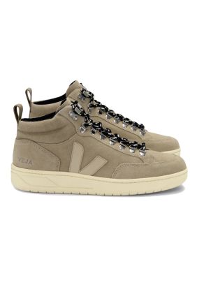 Roraima Suede High Top Trainers - Dune Almond