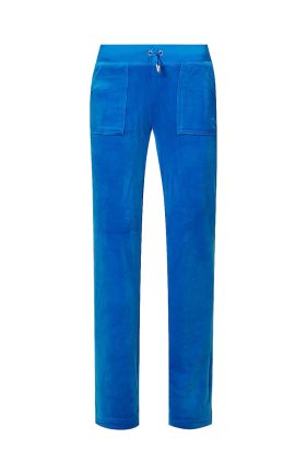 Del Ray Classic Velour Pocketed Bottoms - Skydiver
