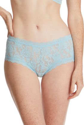 Signature Lace Boyshort -Raincloud Blue