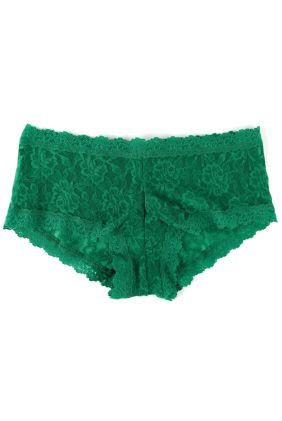 Signature Lace Boyshort - Green Envy