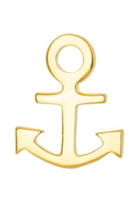 Anchor One Piece - Gold Plated