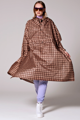 Rain Poncho - Damier