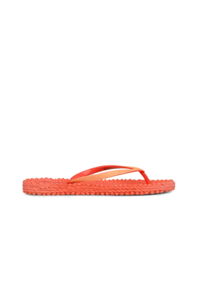 Cheerful Glitter Flip Flops - Indian Red