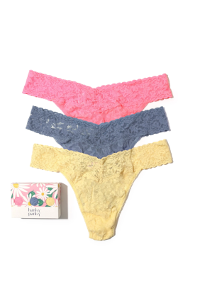 3 Pack Signature Lace Original Rise Thong