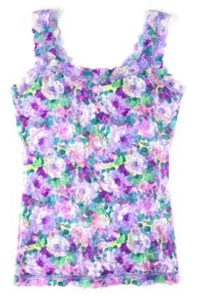 Printed Signature Lace Classic Camisole - Bathe in Petals