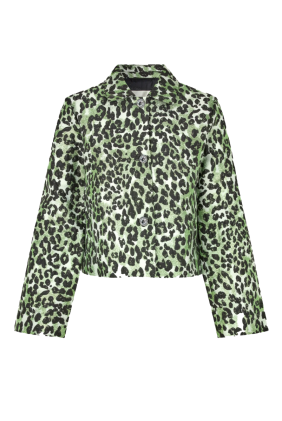 Kiana Jacket - Abstract Leopard