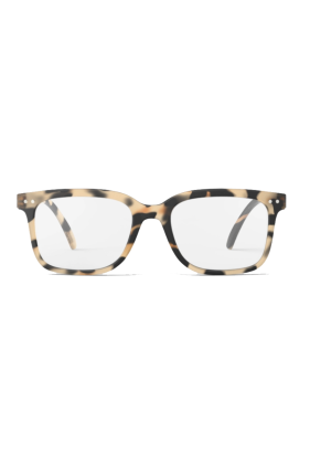 The Rectangle Reading Glasses #L - Light Tortoise