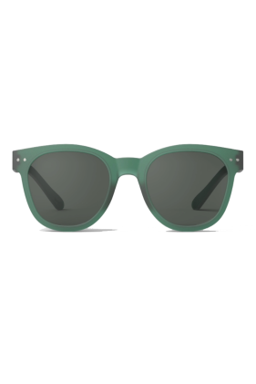 The Oversized Trapeze Sunglasses #N - Green