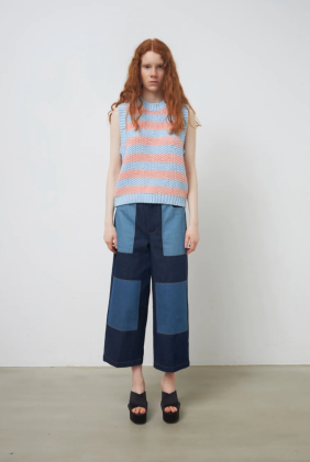 Gilda Lou Vest - Soft Sky Peach