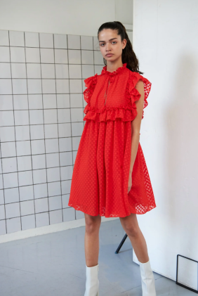 Lela Dress - Chocking Red