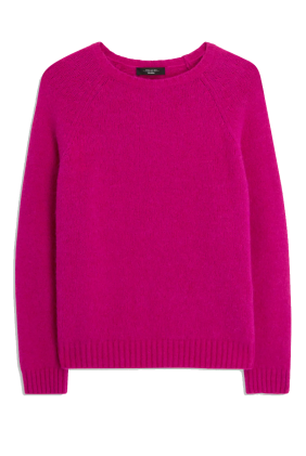 Ghiacci Alpaca & Cotton-Blend Sweater - Fuchsia
