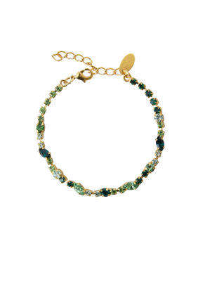 Antonia Bracelet - Gold/Green Combo