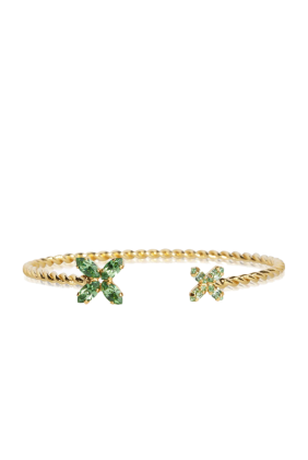 Crystal Star Bracelet - Gold/Peridot