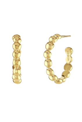 Chubby Pebble Hoop Earrings