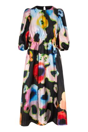 Elizabeth Dress - Tie Dye Floral Night