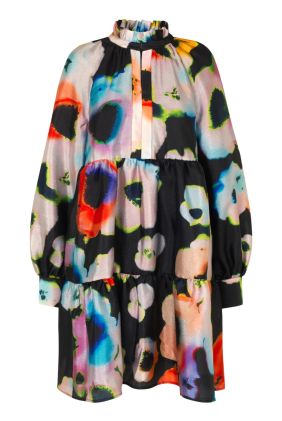 Jasmine Dress - Tie Dye Floral Night