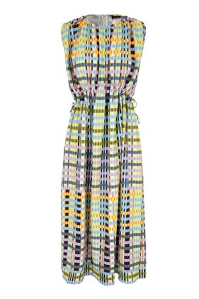 Rowena Dress - Micro Check