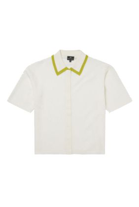 Knitted Polo Shirt - Cream
