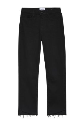 Le High Straight Cascade Hem - Black