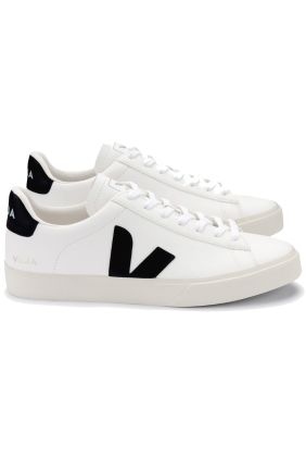 Campo Chrome Free Leather Trainers - White Black