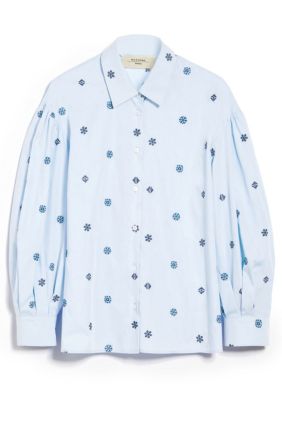 Villar Cotton Shirt - Light Blue