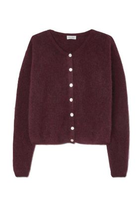 Vitow Cardigan - Mahogany Melange
