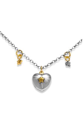 Star Locket Necklace - 18 Inch Chain