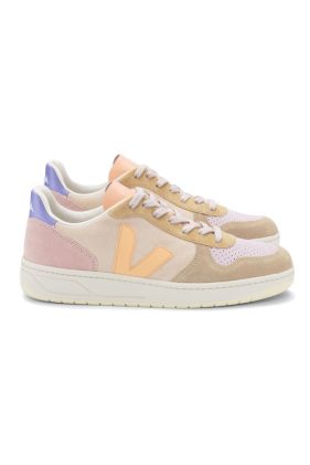 V-10 Suede Trainers - Multico Peach