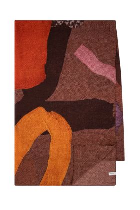 Rug Print Scarf - Orange