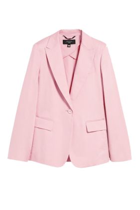 Gelosia Cotton & Linen Blazer - Pink