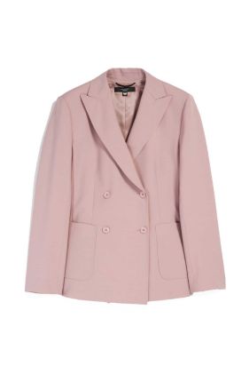 Nervoso Double-Breasted Blazer - Peony