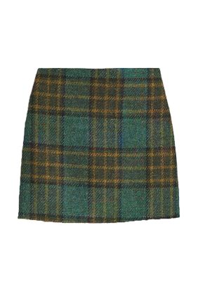 Petali Wool Skirt - Dark Green
