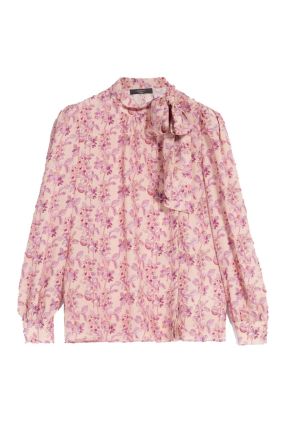 Ottanta Pure Silk Shirt - Peony