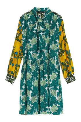 Baita Pure Silk Dress - Green