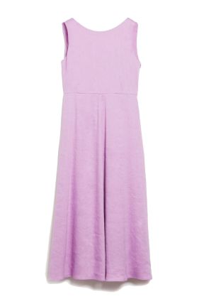 Scafati Linen & Viscose Dress - Lilac