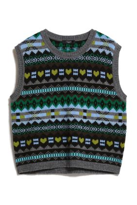 Sughero Jacquard-Knit Wool & Alpaca Gilet - Green