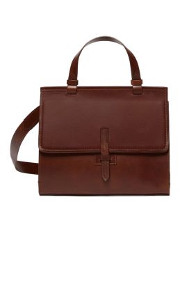 Elvira Vegetable Tanned Leather Bag - Tobacco