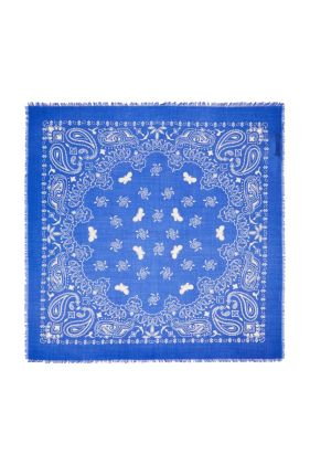Bandana Wool Neckerchief - Cornflower