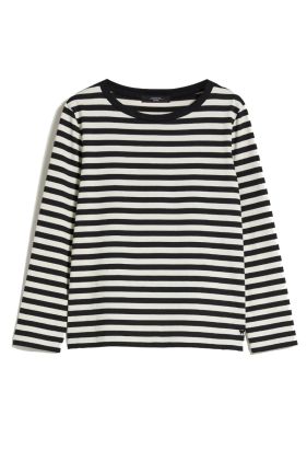 Leida Striped Jersey T-Shirt - Ivory