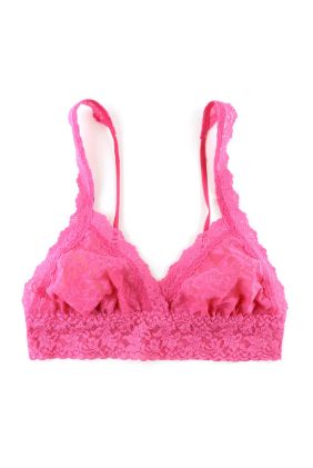 Signature Lace Crossover Bralette - Dragon Fruit