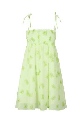 Long Angel Dress - Green Postage