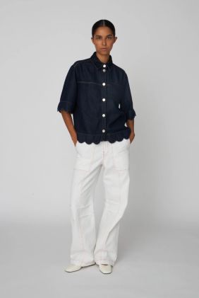 Blue Denim Shirt - Denim Blue