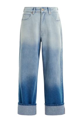 Habille Dip Dye Jeans - Aqua Blue