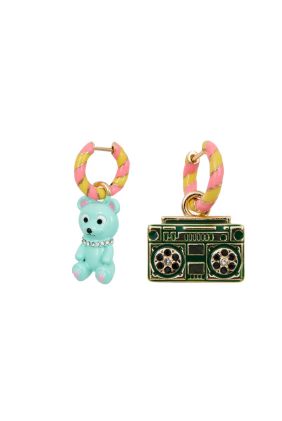 Hilda Earrings - Pink & Yellow