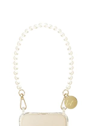 Agate Short Chain 40cm - Pearl