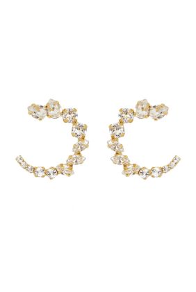 Mini Angie Earrings - Gold/Crystal