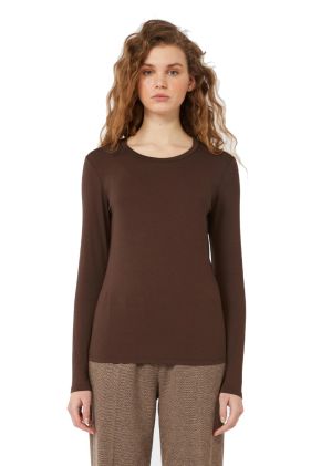 Multie Long Sleeve Jersey T-Shirt - Chocolate