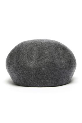 Pitti Wool Felt Beret- Light Grey