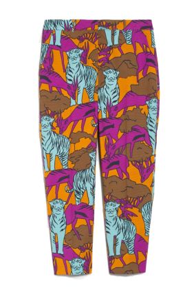 Ravello Cotton Faille Trousers - Water Jungle