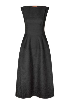 Beaded Boat Neck Dress - Gradient Beads